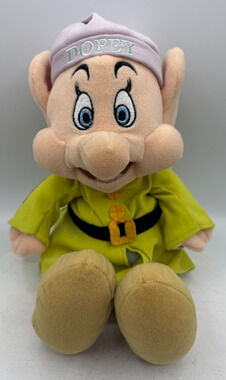 Disney Store 12" Dopey Plush Snow White And The Seven Dwarfs